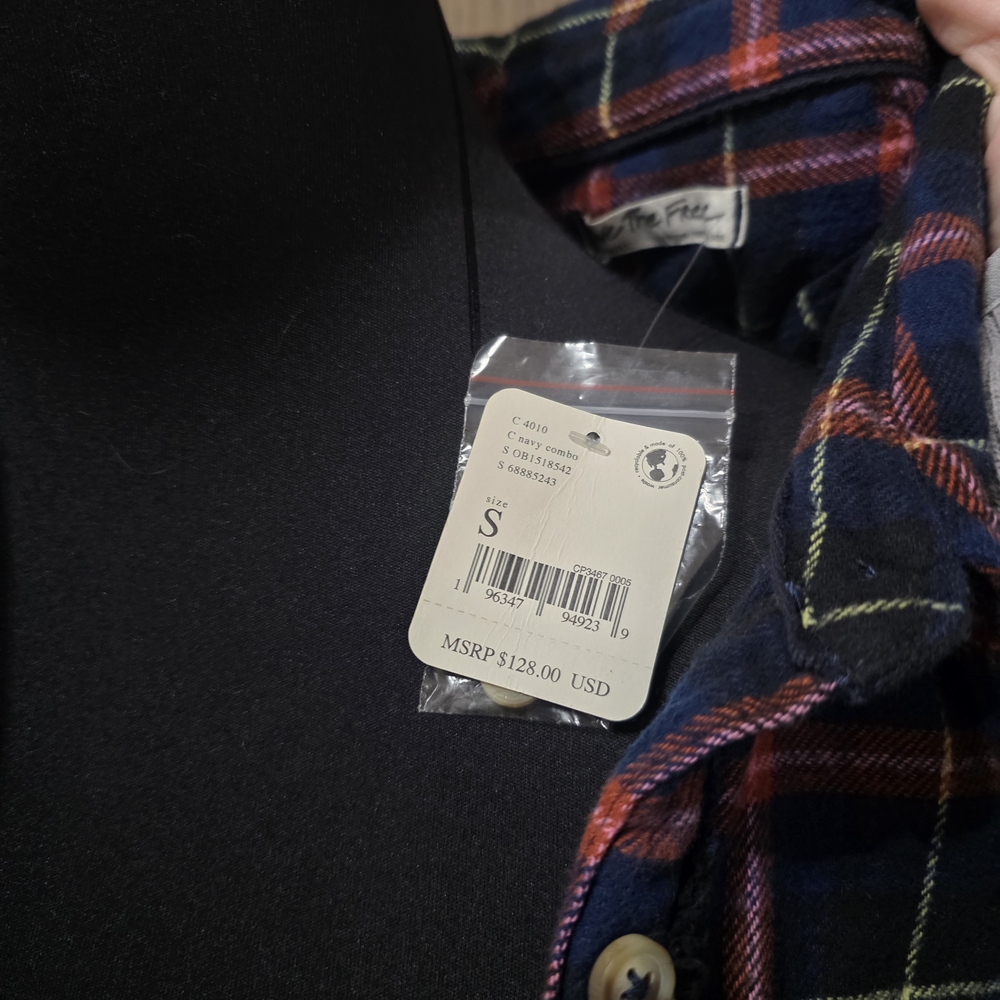 NWT We The Free Happy Hour Plaid Shirt - Picture 4 of 5